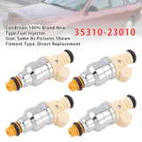 1997 Hyunda Tiburon 1.8L I4 4Pcs Fuel Injector 35310-23010 Generic