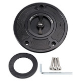 2003-2006 Kawasaki Ninja ZX-6RR Quick Release Keyless Fuel Gas Cap 118mm Black Generic