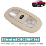2008-2010 Ford For F-250 F-350 F-450 F-550 Super Duty Overhead Console LED Light Sunroof Switch 8C3Z-25519A70-AB Generic