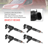 2007-2018 CITROËN Berlingo C3 C4 4Pcs Fuel Injector 0445110739 Generic