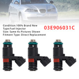 2007-2015 Skoda Roomster Praktik 3Pcs Fuel Injector 03E906031C 03E906031A Generic