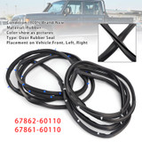 Toyota LandCruiser 79 Series HZJ HDJ FZJ 2X Front Door Rubber Seal Set 6786160110 Generic