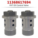 2014-2020 MINI COOPER 2pc Engine Variable Valve Timing VVT Oil Control Valve 11368617694 Generic