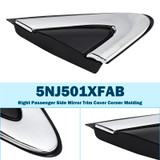 2015-2017 Chrysler 200 Right Passenger Side Mirror Trim Cover Corner Molding 5NJ501XFAA Generic