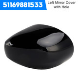 2020-2024 MINI Cooper F54 F55 F56 F57 Left Mirror Cover with Hole 51169881533 Generic