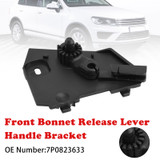 2011-2017 VW Touareg Front Bonnet Release Lever Handle Bracket 7P0823633 Black Generic