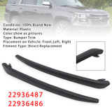 2015-2020 Chevrolet Suburban Tahoe Front Left+Right Bumper Trim 22936487 22936486 Generic