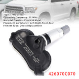 2007-2020 Toyota Sequoia Tundra Sienna 1X TPMS Tire Pressure Sensor 426070C070 Generic