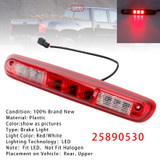 2007-2013 GMC Sierra 1500 2500 3500 LED Third Brake Light 25890530 Generic