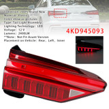 2019-2023 Audi A6 C8 Left LED Inner Tail Light Assembly 4KD945093 Generic