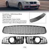 Front Bumper Lower Grille Set For BMW 3 Series E90 E92 E93 M3 Style 2009-2011