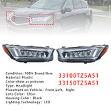 2017-2020 MDX Sport Hybrid Front Left+Right LED Headlight 33100TZ5A51 33150TZ5A51 Generic
