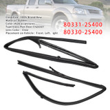 1998-2005 Nissan Frontier 2PCS Door Glass Run Rubbers 80331-2S400+80330-2S400 Generic