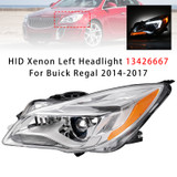 2014-2017 Buick Regal HID Xenon Left Headlight 13426667 Generic