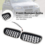 2009-2011 BMW 3 Series E90/E91 Diamond Front Kidney Grille Gloss Black Generic