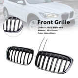 2016-2019 BMW X1 F48 F49 2PCS Gloss Black Front Kidney Grille Generic