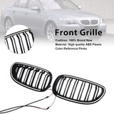 2004-2009 BMW E60 E61 520i 530i 2PCS Glossy Black Front Sport Kidney Grille Generic
