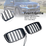 2018-2021 BMW X3 X4 Front Kidney Mesh Grille Gloss Black Generic
