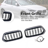 2018-2023 BMW X2 Series F39 Front Bumper Grille Blakc Generic