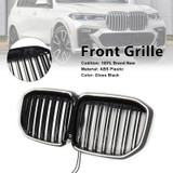 2019-2022 BMW X7 G07 Double Slat Gloss Black Front Kidney Grille Generic