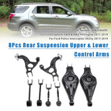 2013-2019 Ford Police Interceptor Utility 8Pcs Rear Suspension Upper & Lower Control Arms Generic
