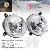 2007-2010 Jeep Patriot Left+Right Headlights Lamps Chrome Generic