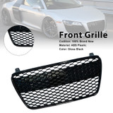 Front Henycomb Bumper Grille For 2007-2012 Audi R8 Gloss Black Generic