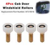 4Pcs Cab Door Roller AT319018 Fits For John Deere Skid Steer 240 250 260 270