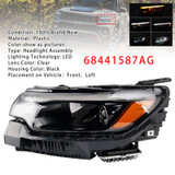 2022-2026 Jeep Compass Left LED Headlight Assembly 68441587AG Generic