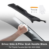 2024-2026 Toyota Tacoma Gen 4th Driver Side A-Pillar Grab Handle Black Generic