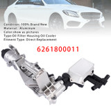 Mercedes Benz C Class W205 Oil Filter Housing Oil Cooler Assembly 6261800011 Generic