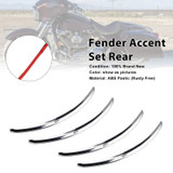2006-2013 Harley FLHX Street Glide Fender Accent Set Rear Chrome Generic