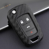 2010-2019 Chevrolet Trax Cruze Leather Silicone Car Key Case Cover With Buckle Generic