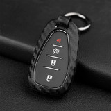 2016-2020 Chevrolet Cruze Camaro Equinox Leather Silicone Car Key Case Cover With Buckle Generic