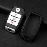 2014-2020 Kia Leather Silicone Car Key Case Cover With Buckle