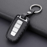 2009-2015 Hyundai Elantra Genesis Veloster Leather Silicone Car Key Case Cover With Buckle Generic