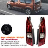 Rear Left+Right Tail Light Tail Lamp Halogen 9819427380 280 For Peugeot Partner Rifter 2018-2023