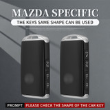 Aluminum Alloy TPU Silvery Car Key Case Cover With Buckle For Mazda CX-4 CX-5