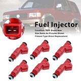 1998-2004 Isuzu Amigo Rodeo Trooper VehiCROSS 6Pcs Fuel Injector 0280155735 Generic