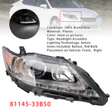 Right Hid Xenon Headlight 81145-33B50 For Lexus Es350 Es300H 2013-2015