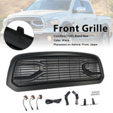 Black Big Horn Style Front Bumper Grill Grille Fit Dodge Ram 1500 2013-2018