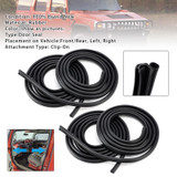 4Pcs Front Rear Left Right Door Rubber Seal Weatherstrip For Hummer H2 2003-2009