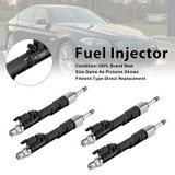 4Pcs Fuel Injector For BMW F10/F11 13-17 F06/F12/F13 2012-2018 0261500186