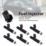 6Pcs Fuel Injector For Dodge Grand Caravan 3.8L V6 2003-2004 04861238AB