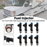 8Pcs Fuel Injector For Ford F250 F350 Super Duty 6.2L V8 15-22 0280158344