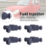 4Pcs Fuel Injector For Chana Pickup 2007 For Chery QQ 2003 0280155964