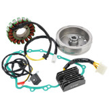 Flywheel Rotor Stator Regulator Gasket Kit For Kawasaki GPZ500 GPZ500S 1988-1995