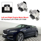 Left and Right Engine Motor Mount LR117099 LR117098 For Range Rover Velar 2.0 Turbo