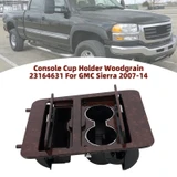 Console Cup Holder Woodgrain 23164631 For GMC Sierra 2007-2014