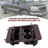 Console Cup Holder Woodgrain 23164631 For GMC Sierra 2007-2014